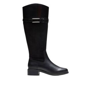 NWOB CLARKS Maye Carly Tall Leather Riding Boot Size 10M